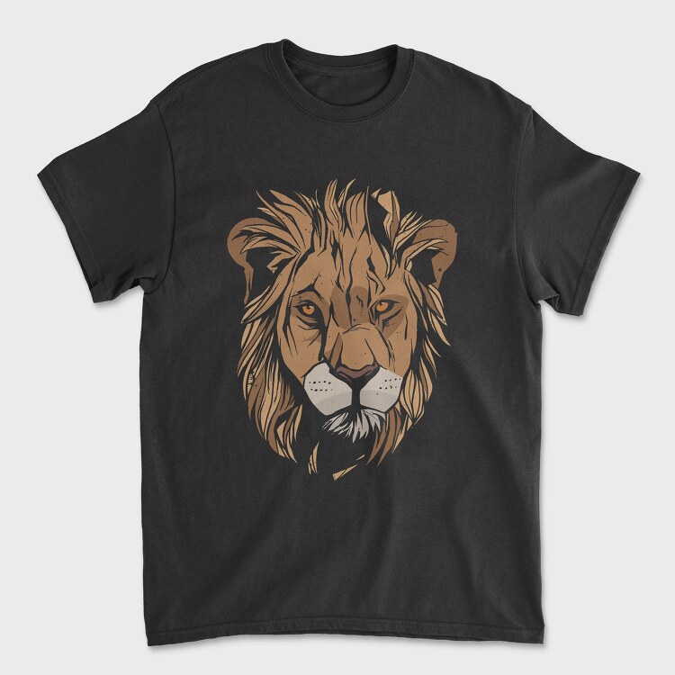 Tricou Barbati (Unisex), Lion Grunge