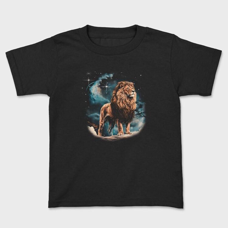 Tricou Copii, Lion Night Stars