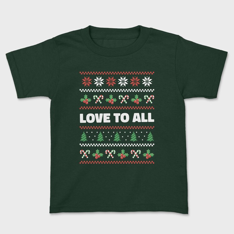 Tricou Copii, Love to All Ugly Sweater