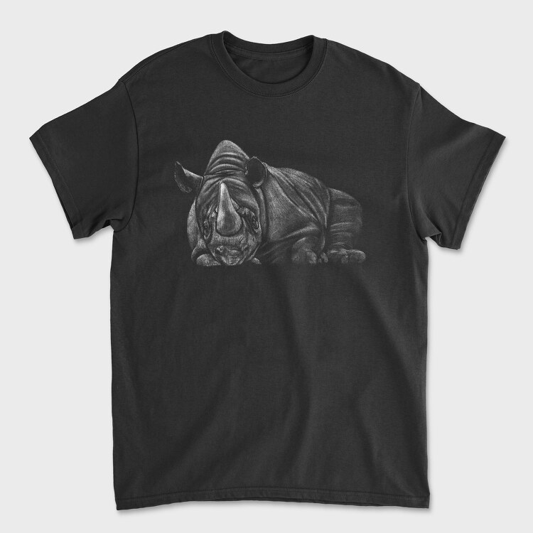 Tricou Barbati (Unisex), Lying Rhino