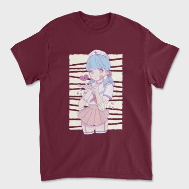 Menhera Nurse Kawaii Anime Girl, Tricou Barbati (Unisex)