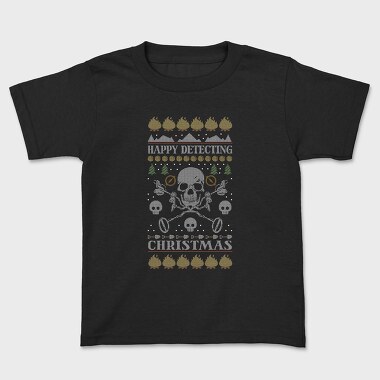 Metal Detector Uglysweater Christmas, Tricou Copii