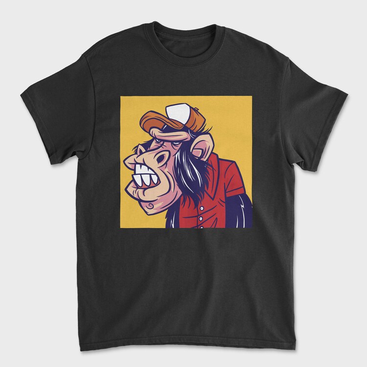 Monkey Cartoon, Tricou Barbati (Unisex)