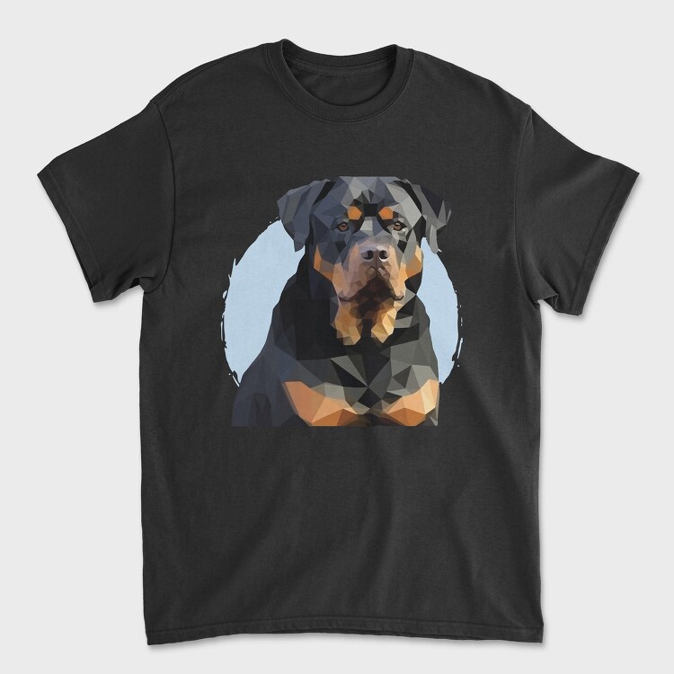 Tricou Barbati (Unisex), Mosaic Rottweiler