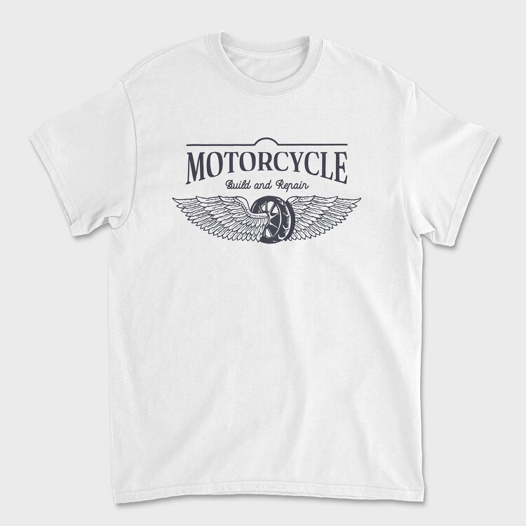 Tricou Barbati (Unisex), Motorcycle Build and Repair