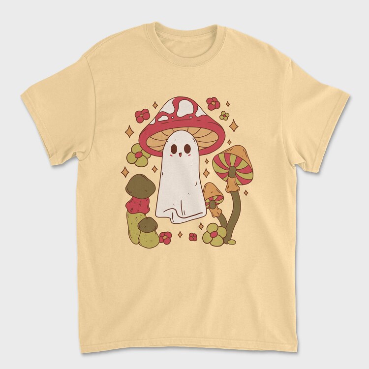 Tricou Barbati (Unisex), Mushroom Ghost