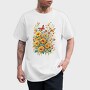 Butterfly and Flowers, Tricou Barbati (Unisex)