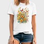 Butterfly and Flowers, Tricou Barbati (Unisex)