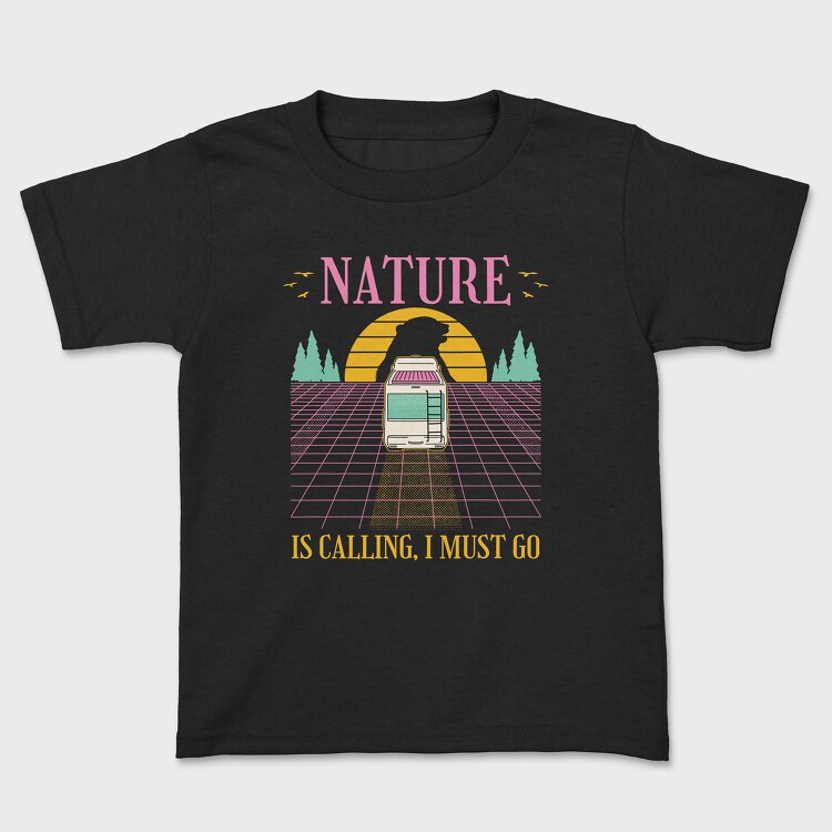 Tricou Copii, Nature Vaporwave