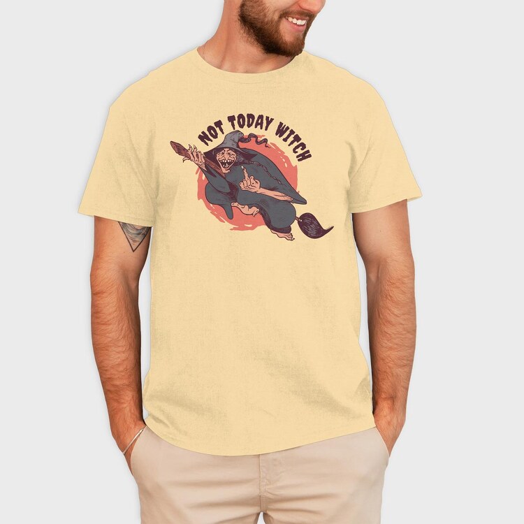 Not Today Witch, Tricou Barbati (Unisex)