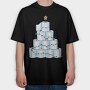 Toilet Paper Christmas Tree, Tricou Oversize Barbati (Unisex)