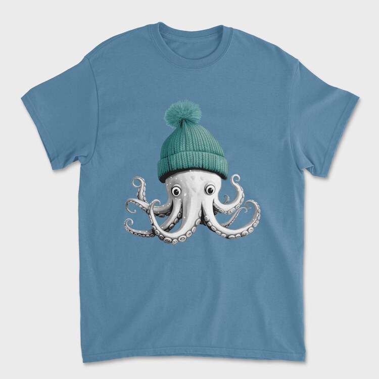 Tricou Barbati (Unisex), Octopus Winter Hat