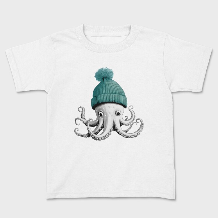 Tricou Copii, Octopus Winter Hat