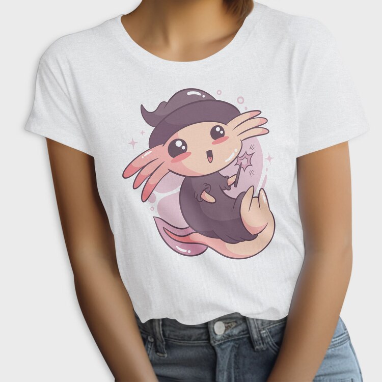Cute Halloween Axolotl, Tricou Femei
