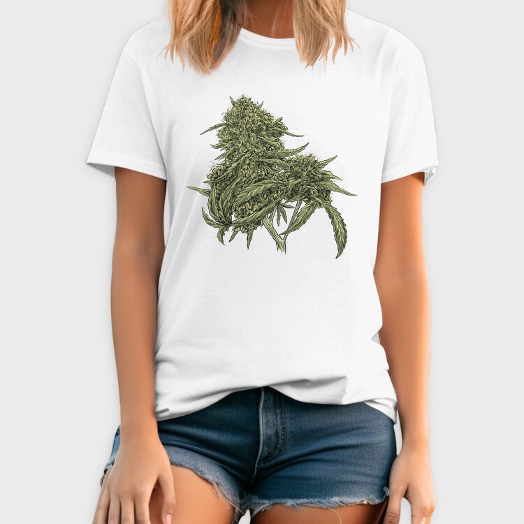 Cannabis Pud Plant Weed, Tricou Barbati (Unisex)
