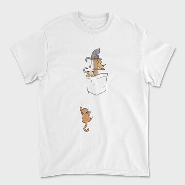 Tricou Barbati (Unisex), Pocket Cats