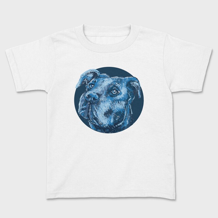 Tricou Copii, Portrait Pitbull