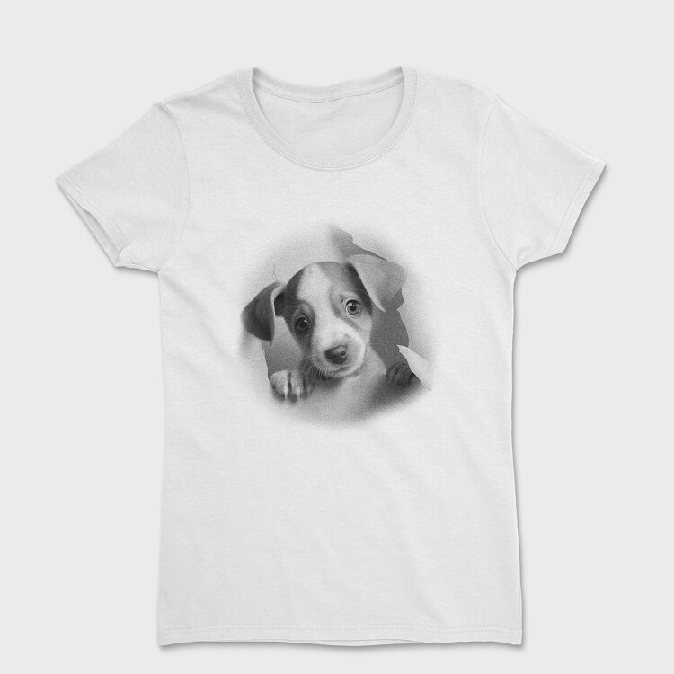 Tricou Femei, Puppy Coming Out