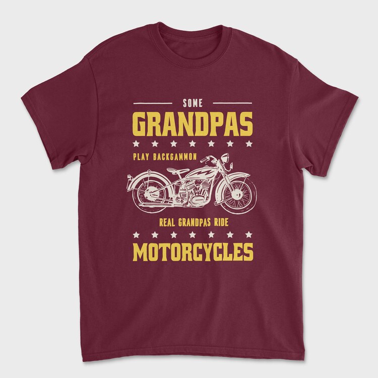 Tricou Barbati (Unisex), Real Graandpas Ride Motorcycles