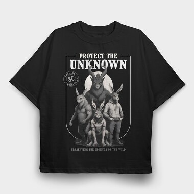 Protect The Unknown, Tricou Oversize Barbati (Unisex)
