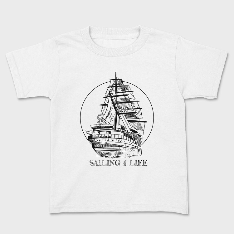 Tricou Copii, Sailing Boat