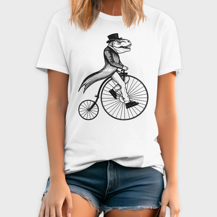 Old Trex on Bike, Tricou Barbati (Unisex)