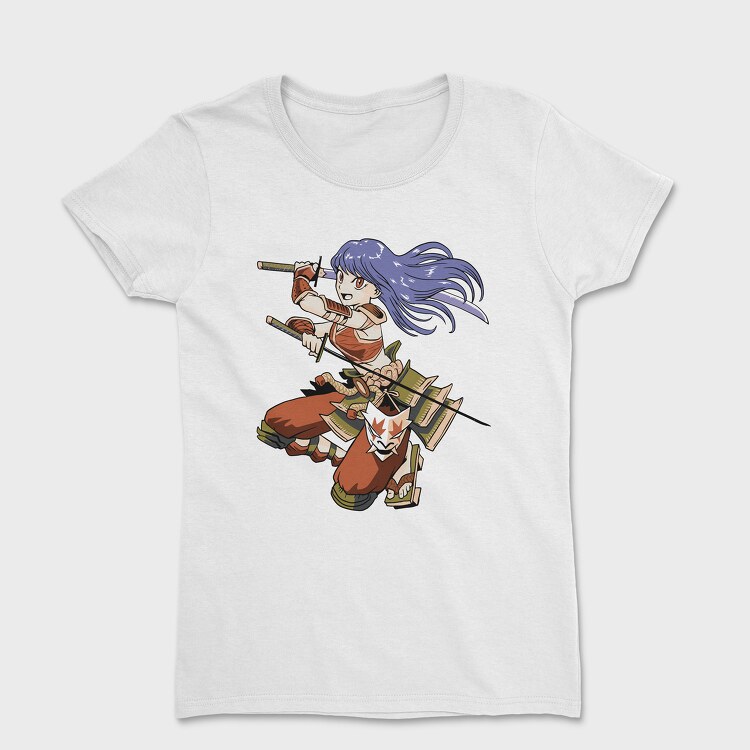 Tricou Femei, Samurai Girl