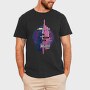 Glitch Quote And Building, Tricou Barbati (Unisex)
