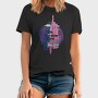 Glitch Quote And Building, Tricou Barbati (Unisex)