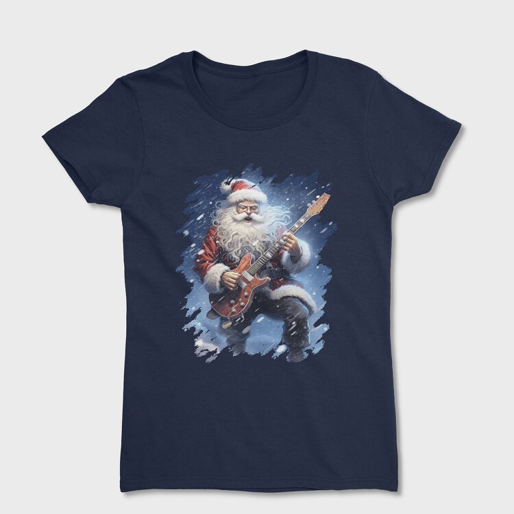 Tricou Femei, Santa Claus Rocking