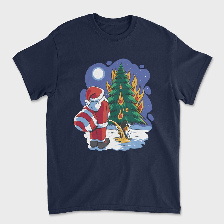 Tricou Barbati (Unisex), Santa Tree Pee