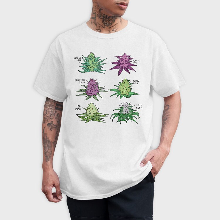Cannabis Strain, Tricou Barbati (Unisex)