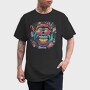 Psychedelic Ape Wearing Sunglasses, Tricou Barbati (Unisex)