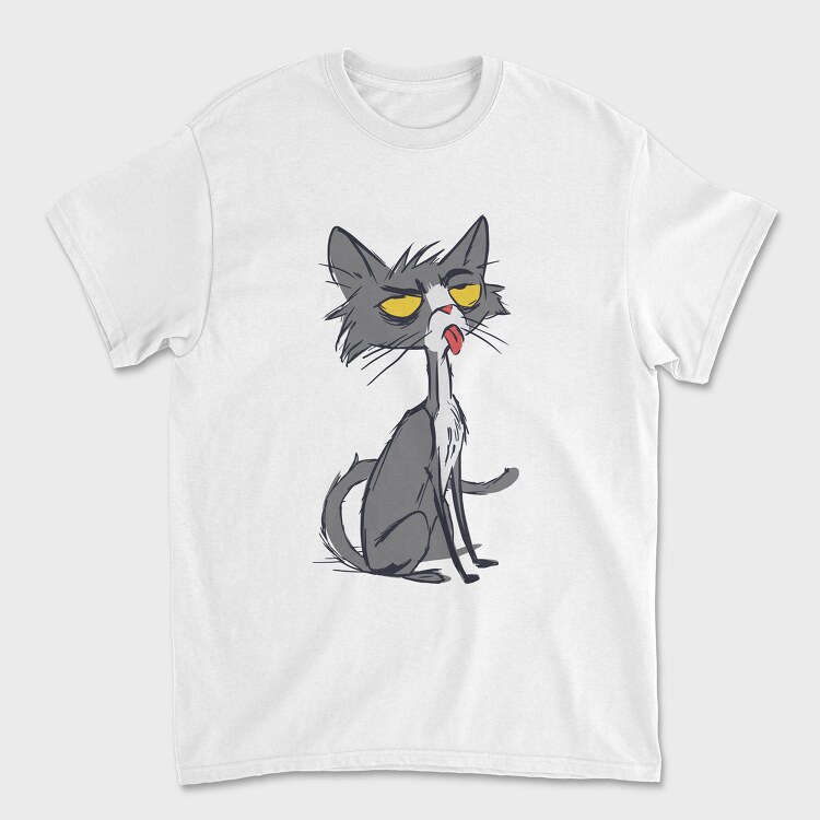 Skinny Funny Cat, Tricou Barbati (Unisex)