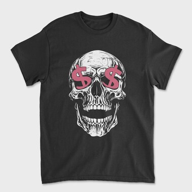 Skull Money, Tricou Barbati (Unisex)