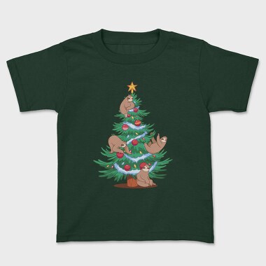 Sloth Christmas Tree, Tricou Copii