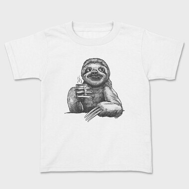 Sloth Sketch Coffee, Tricou Copii