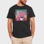 Angry Axolotl With Coffee, Tricou Barbati (Unisex)
