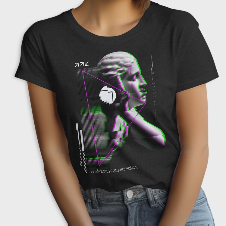 Glitch Sculpture, Tricou Femei