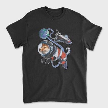 Space Dog Earth, Tricou Barbati (Unisex)