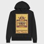 Pixelart Tarot Card the Music, Hanorac Oversize Barbati (Unisex)