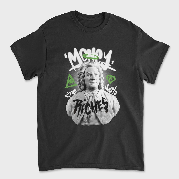 Statue Graffitti Money, Tricou Barbati (Unisex)