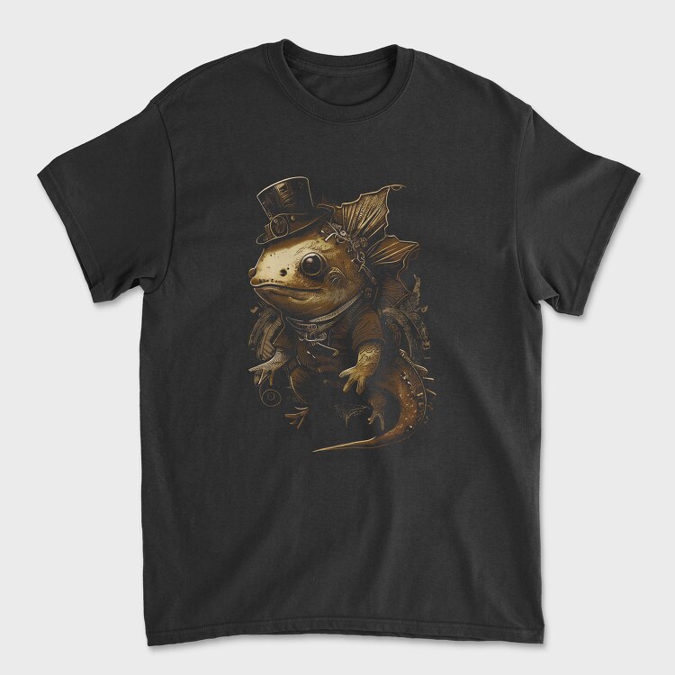 Steampunk Axolotl, Tricou Barbati (Unisex)