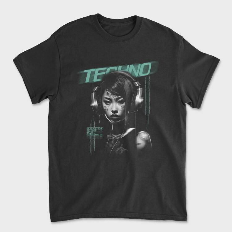 Techno Woman, Tricou Barbati (Unisex)