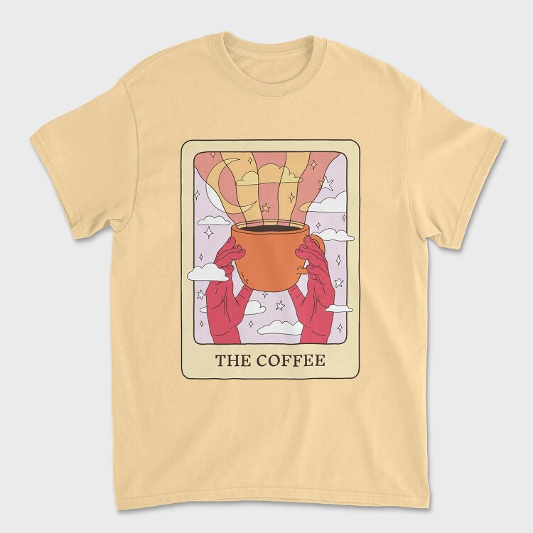 The Coffee Tarot Card, Tricou Barbati (Unisex)