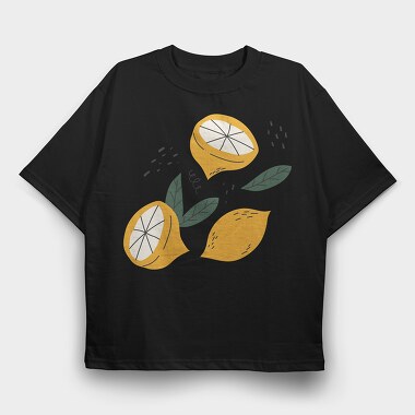 Lemons Fruit Tote, Tricou Oversize Barbati (Unisex)