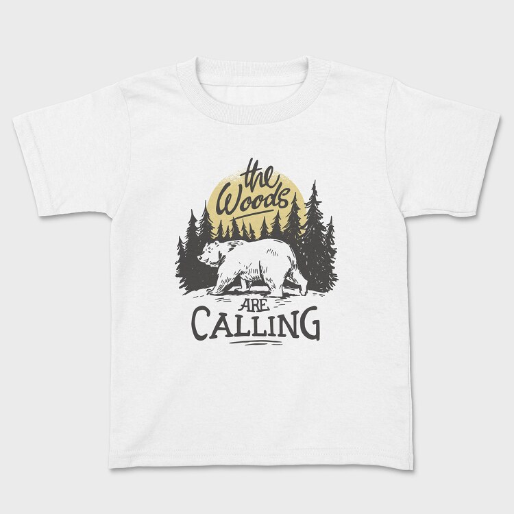 The Woods Are Calling Bear Sun, Tricou Copii