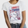 Angry Cat Anti Valentines Day Valentine, Tricou Femei