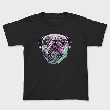 Three Color Pug, Tricou Copii