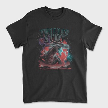 Thunder and Fury Dragon, Tricou Barbati (Unisex)